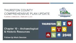 Thurston county planning commission