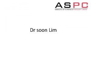 Dr soon lim