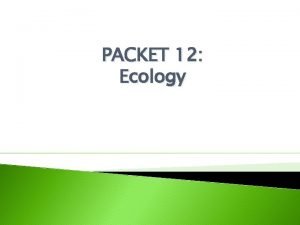 PACKET 12 Ecology Animal Behavior INNATE BEHAVIOR REFLEX