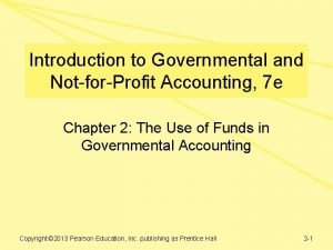 Introduction to Governmental and NotforProfit Accounting 7 e