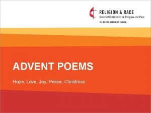 Advent peace poem