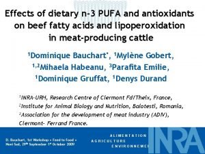 Effects of dietary n3 PUFA and antioxidants on