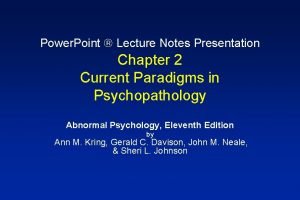 Power Point Lecture Notes Presentation Chapter 2 Current