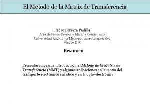 De transferencia