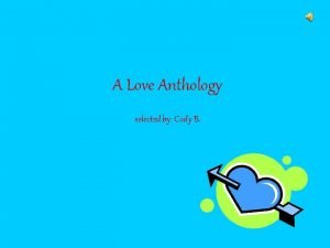 Anthology introduction examples
