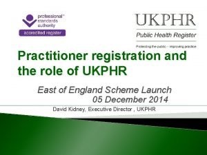 Ukphr registration