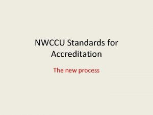Nwccu standards