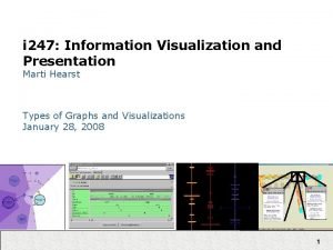 i 247 Information Visualization and Presentation Marti Hearst