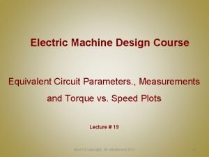 Electric machine design training