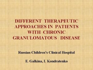 Granulomatous disease Granulomatous disease