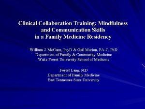 Mindfulness for collaboration