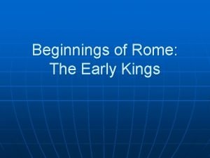 Etruscans kings