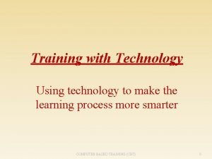 Computer based training definition