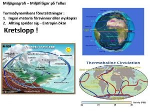 Miljgeografi Miljfrgor p Tellus Termodynamikens frutsttningar 1 Ingen