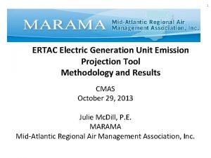 1 ERTAC Electric Generation Unit Emission Projection Tool
