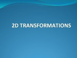 Composite transformation matrix example