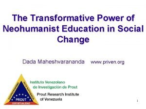 The Transformative Power of Neohumanist Education in Social