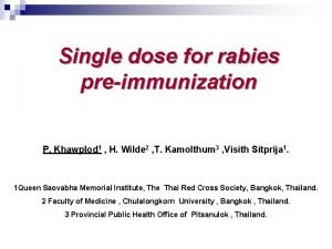 Postexposure prophylaxis for rabies