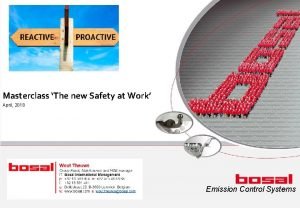 Masterclass The new Safety at Work April 2018