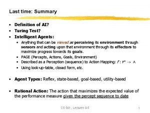 Turing test summary