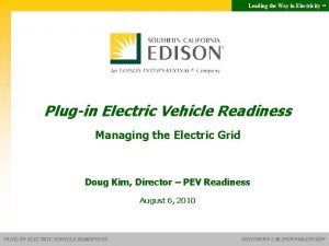 Leading the Way in Electricity SM Plugin Electric