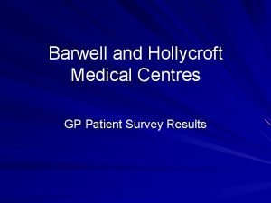 Barwell medical centre