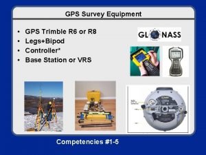 Trimble gps survey equipment