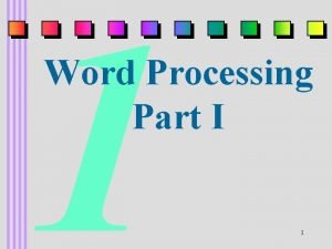 Word processing terminology
