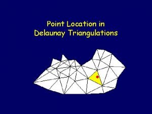 Point Location in Delaunay Triangulations Inspiration Graphics software