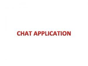 Conclusion for chat application
