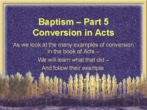 Conversions in the book of acts chart