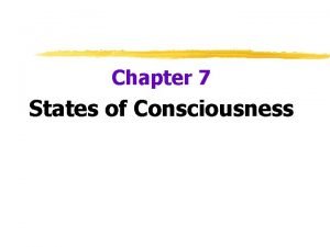 Ap psychology states of consciousness Ap psychology states of consciousness