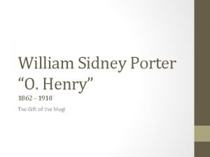 Writing style of o henry
