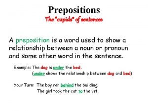 Is of a preposition