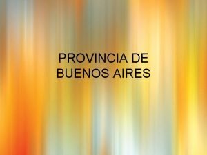 PROVINCIA DE BUENOS AIRES REGION 5 PRIMERAS JORNADAS