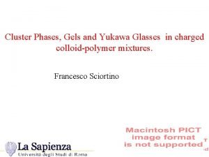 Cluster Phases Gels and Yukawa Glasses in charged