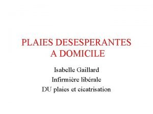 Isabelle gaillard infirmiere