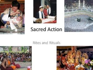 Sacred actions examples