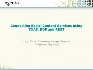 Connecting Social Content Services using FOAF RDF and