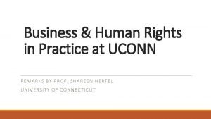 Human rights uconn