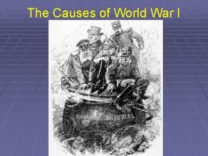 What was the cause of world war 1