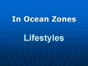 Ocean zones