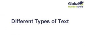 Instructive text structure
