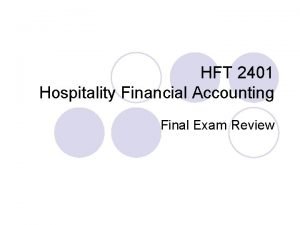 Financial accounting final exam review
