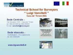 Technical School for Surveyors Luigi Vanvitelli Cava de