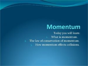 Net momentum