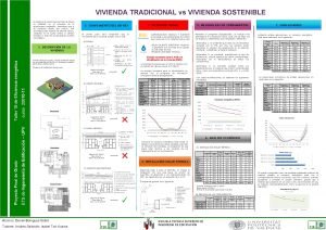 VIVIENDA TRADICIONAL vs VIVIENDA SOSTENIBLE El objetivo de