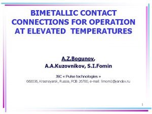 Bimetallic contact