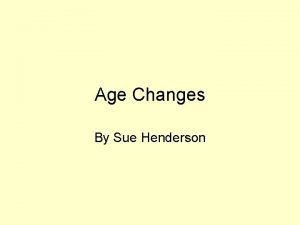 Age Changes By Sue Henderson Pharmacokinetics How body