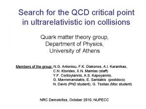 Search for the QCD critical point in ultrarelativistic